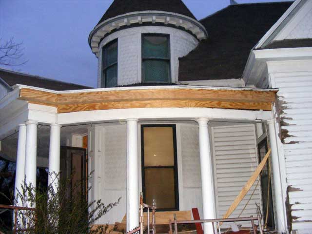 The completed eave--Another view