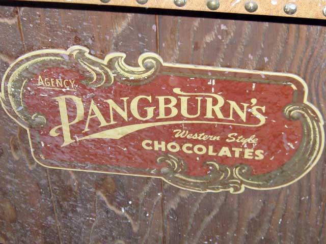 A Pangburns Candy display.