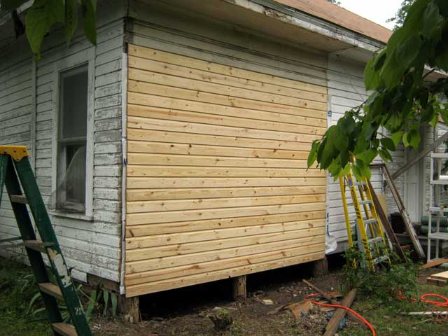 Siding's up.