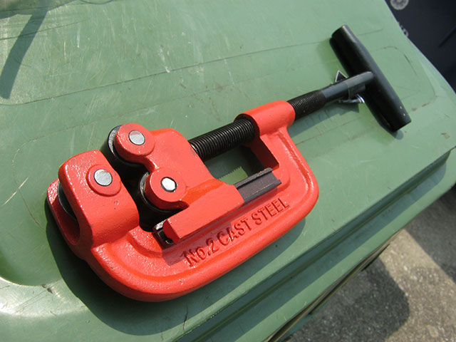 Pipe cutter...good to 3" pipe.
