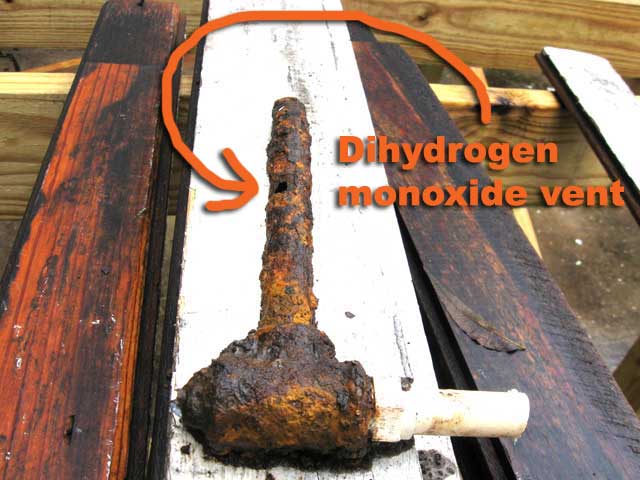 Dihydrogen nonoxide vent device...