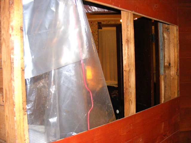 Wall coming down