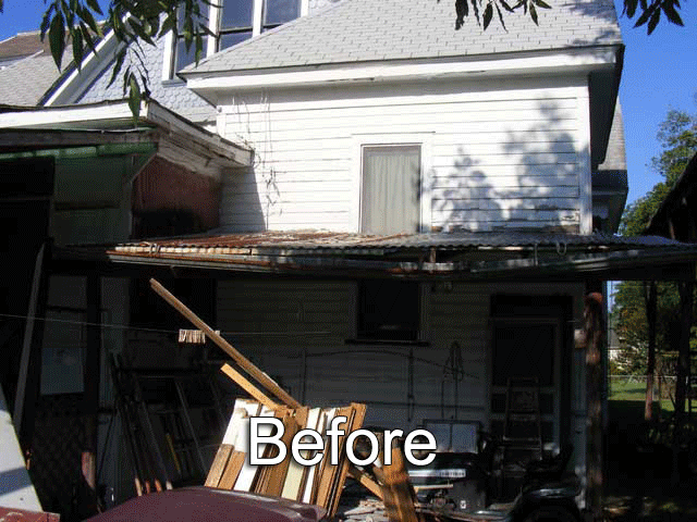 Before and after.
