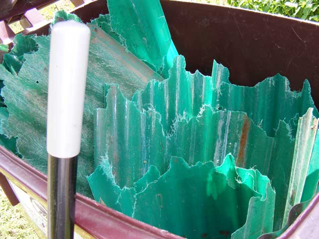 Green fiberglass original cover