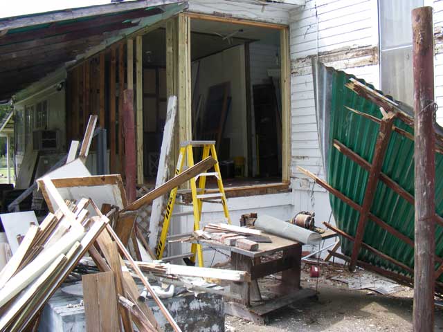 The French door framing