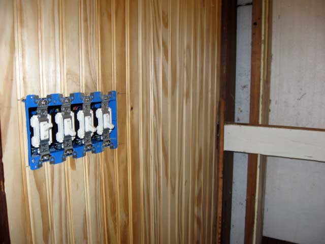 The switches for the Sunroom. 