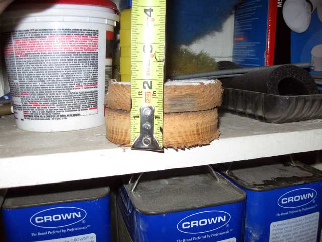The plug...TWO inches thick! Just for the sheathing!